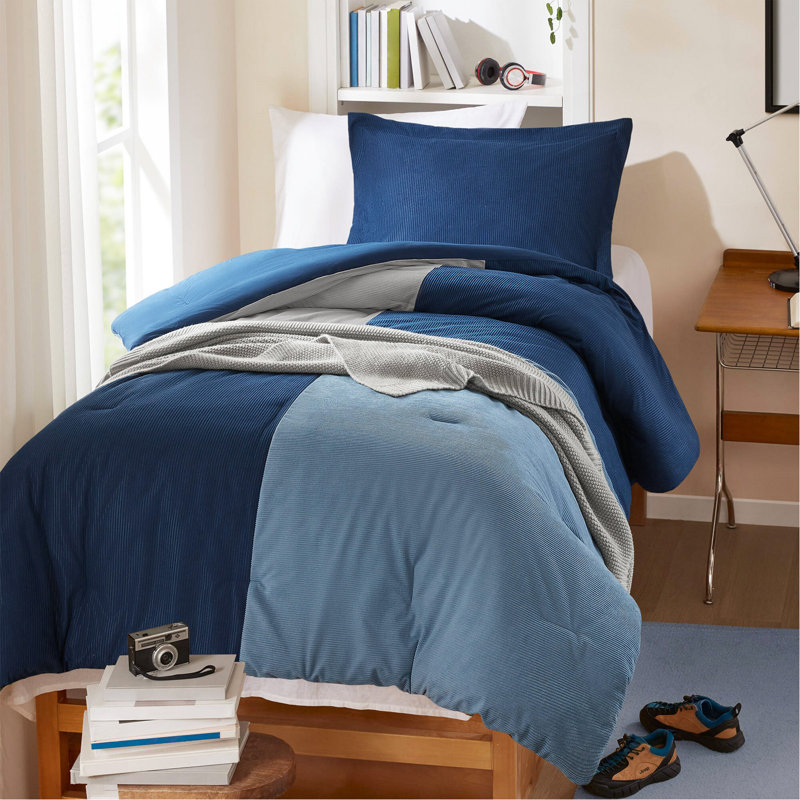 2 Pieces Twin/Twin XL Comforter Set,Blue