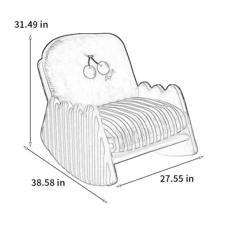 Chaise berçante élégante et confortable
