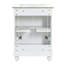 Meuble-lavabo moderne, conception simple et élégante avec rangement à fermeture en douceur, tablette réglable, meuble-lavabo avec lavabo en céramique-128972985