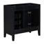 Meuble-lavabo 36 po sans lavabo, base d'armoire seulement, armoire de salle de bain avec tiroirs, structure solide et panneau de fibres à densité moyenne-110768123-110768126