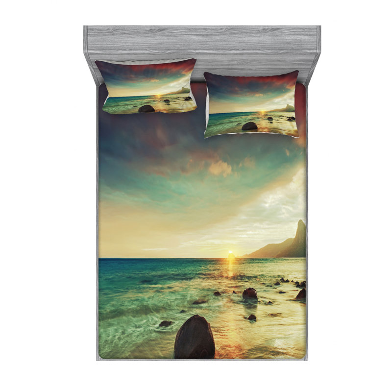 Microfiber Sheet Set, Full Sheet Set with Fitted Sheet
