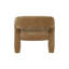 Fauteuil club rembourré Malisa, brun