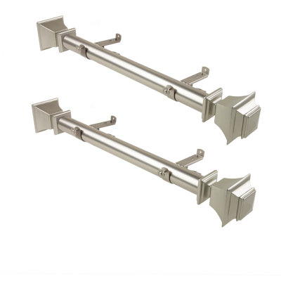 Monty Stainless Steel Adjustable Single Curtain Rod