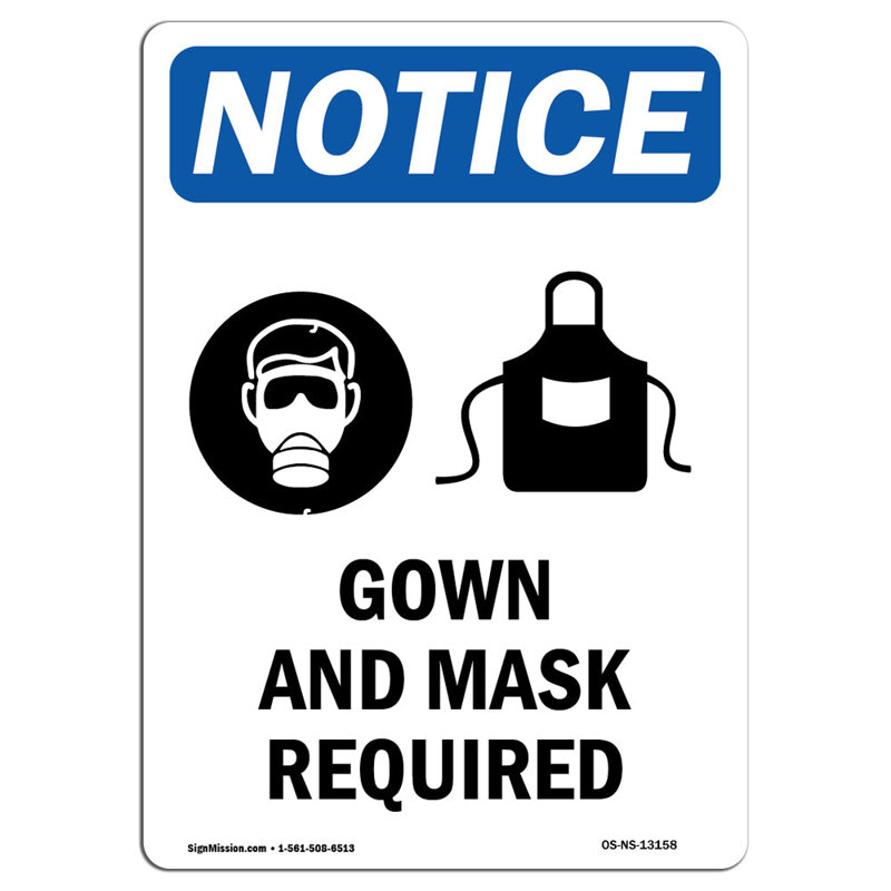 Robe et masque requis