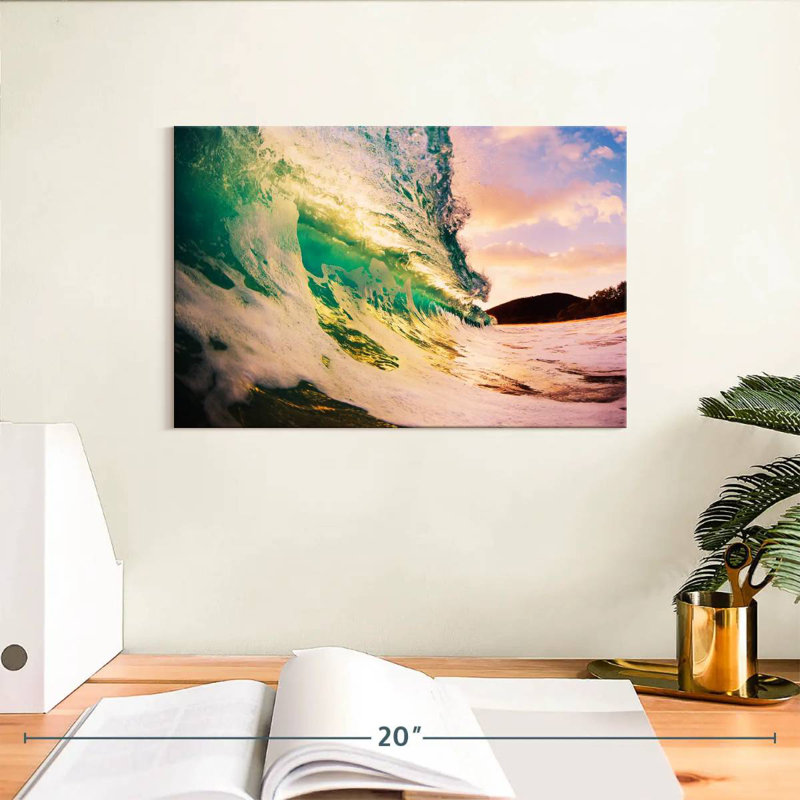 Gillard Retro Sunset Wave, H 8 po x l 12 po
