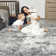Dagmar Washable Boho Large Neutral Vintage Soft Rug Stain Resistant Distressed Farmhouse Non-Slip Indoor Floor Carpet for Bedroom Nursery Kids Office Dining Room