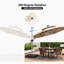 Parasol rond en aluminium 120 po-1891782520