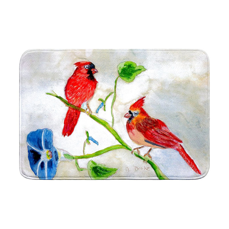 Tapis de bain Betsy Cardinals, L 36 po x l 24 po