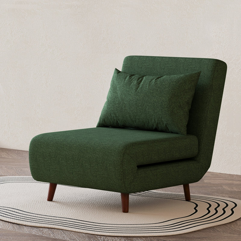 Fauteuil convertible Clarissa, Mélange de polyester vert