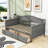Sholto Twin Daybed with 2 Drawers and Slats-854840081