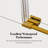 46-48" W * 76" H Frameless Single Sliding Shower Doors Without Soft-Close, Bathroom Sliding Shower Door With Towel Rail And Auxiliary Handle, 5/16" (8Mm) Thick SGCC Tempered Glass Door, Brushed Gold-119840141-120612103