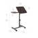 airLIFT Adjustable Height Rolling Tiltable Desk with Mouse Stand 