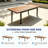 Carlo Extendable 8 - Person Outdoor Dining Set, Imitation Wood Tabletop For All-Weather Used