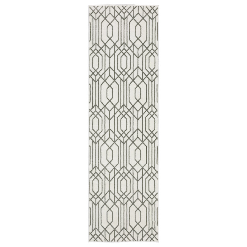 Geometric Indoor Rug, Runner 2'3" x 7'6"