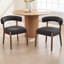 Chaises de salle à manger rembourrées modernes avec dossier incurvé, avec structure en bois massif, pour la salle à manger / salon-1295354274-1295354268
