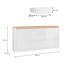 182 cm W Plastic Sideboard