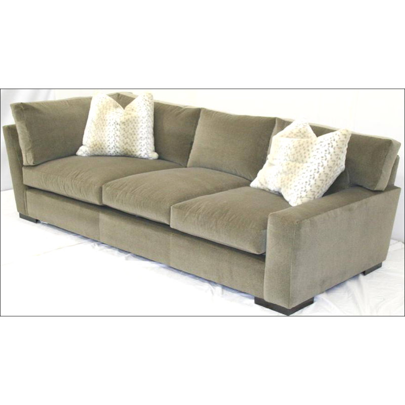 Leather Sectional, Hair Hide Brindle Light Exotic, Ebony