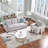 2 Piece Linen Standard Living Room Set