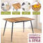 Antigua Extendable Metal Base Dining Table