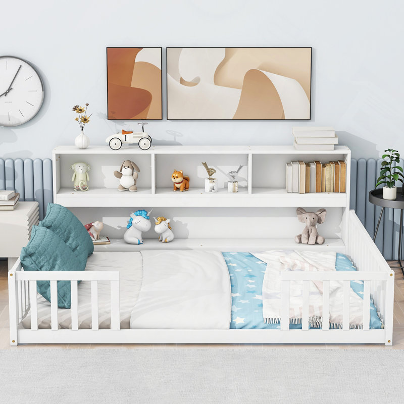 Jiah Yes Bed, Full, White