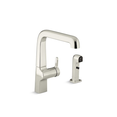 Evoke Single-Hole Kitchen Sink Faucet with 7" Spout