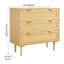 Commode 3 tiroirs en rotin