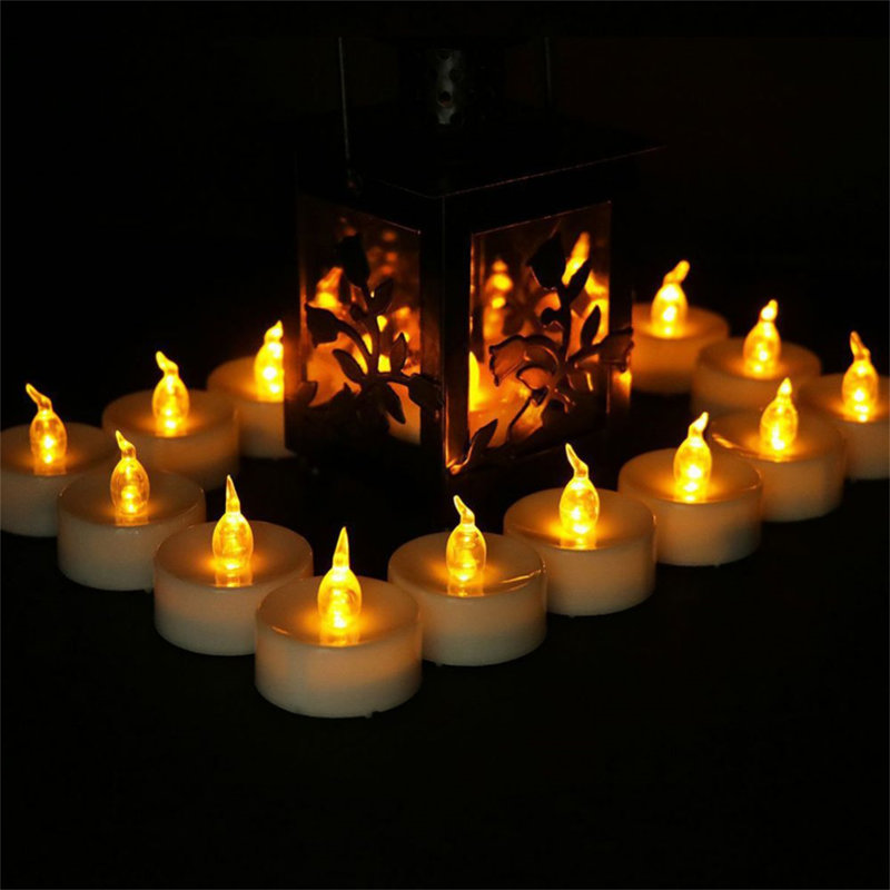Unscented Flameless Votive Candle, Yellow