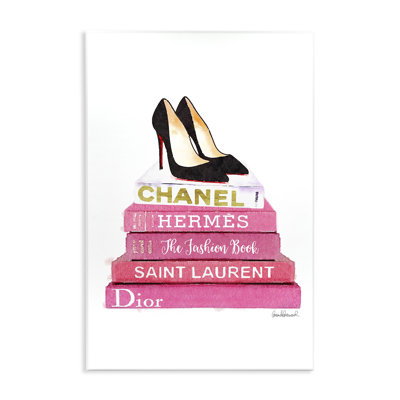 «Pink Fashion Books Pump Heels», impression