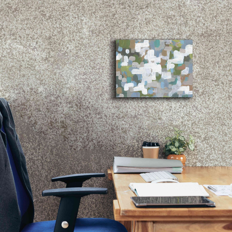 «Ivy Bronx» «Garden Lattice» par Kamdon Kreations, estampe numérique sur toile, H 12 po x l 16 po x P 0,75 po