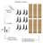 Khorawa 6 Piece Paulownia Bracket Shelf