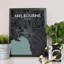 Melbourne City Map - No Frame Print-176346460