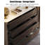 Commodes décoratives en cuir fritté de luxe 47,2 pouces-532805591
