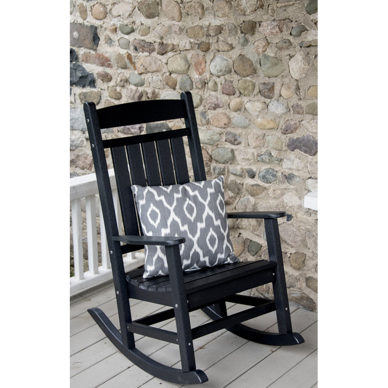 Chaise berçante classique Catelyn, Noir