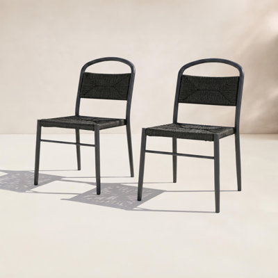 Spearman Wicker & Aluminum Patio Dining Chairs