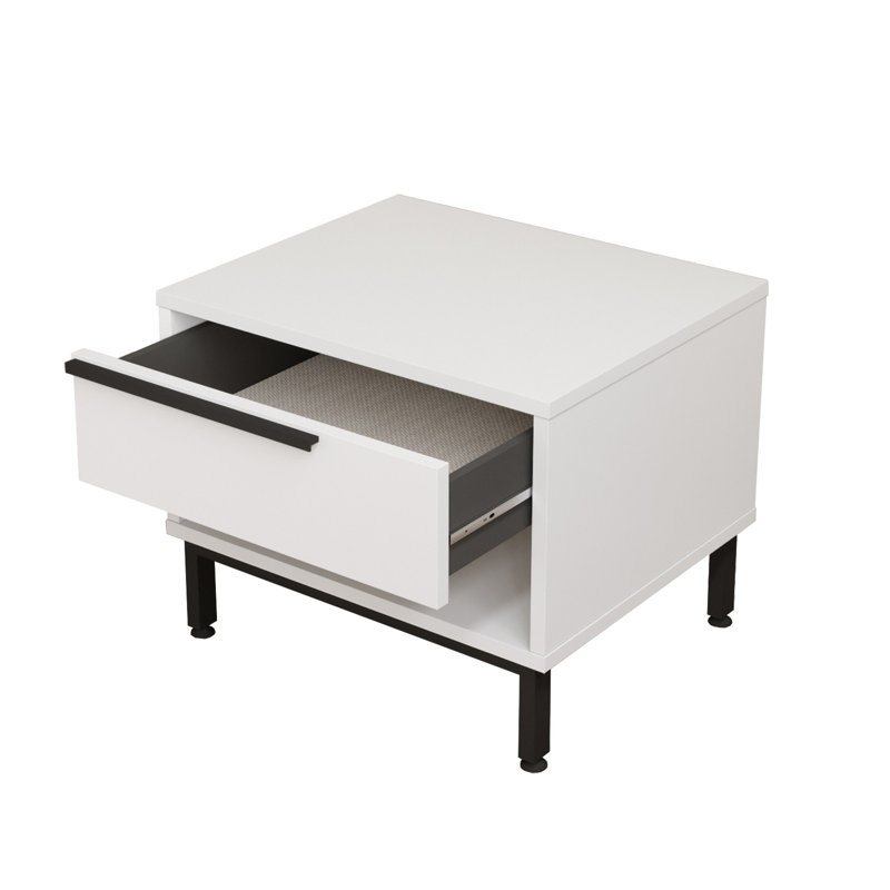 Table de chevet Colesen, Blanc
