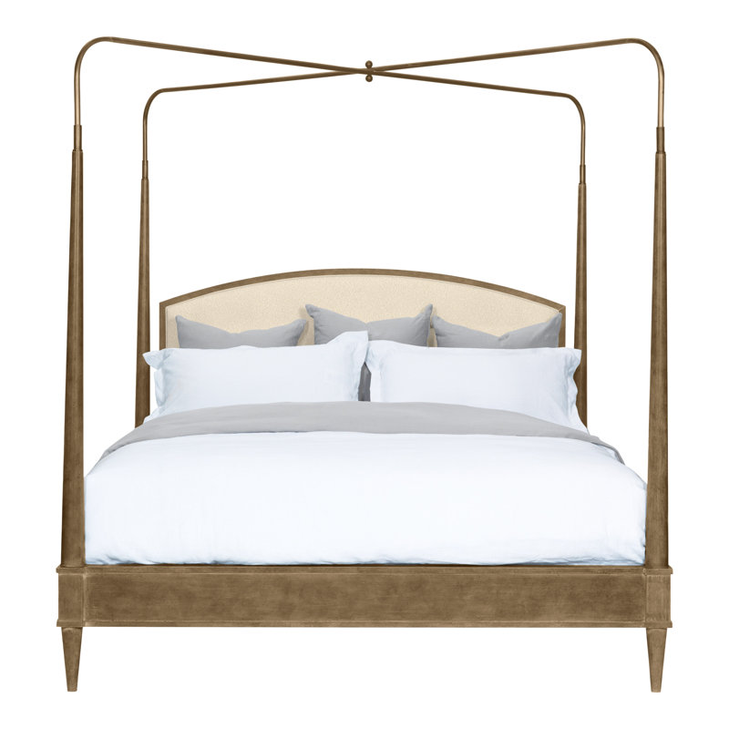 Anderkit Upholstered Canopy Bed, Hampton, Kimoni Natural