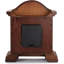 Redwood Fireplace Frame Clock