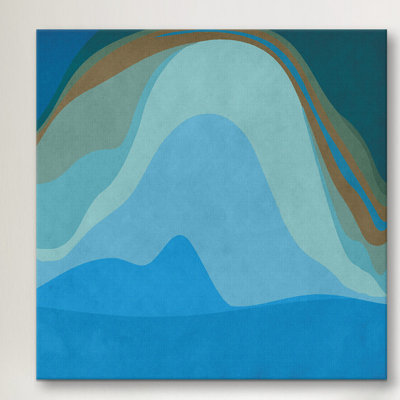 Albree Modern Art- Blue Planet by 5by5collective - Gallery-Wrapped Canvas Giclée