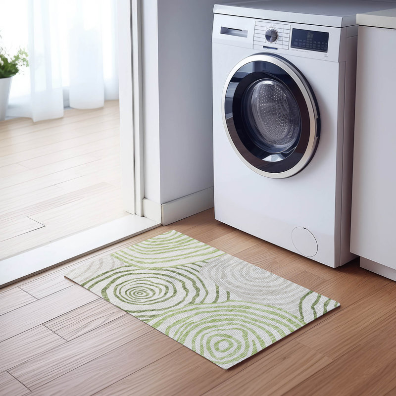Tapis de porte d'extérieur antidérapant Leis, Rectangle 1 pi 8 po x 2 pi 6 po
