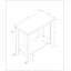 Élégante table d'appoint à 2 niveaux avec plateau rectangulaire épais et tablette fixe, pour les espaces de vie modernes.-289924863