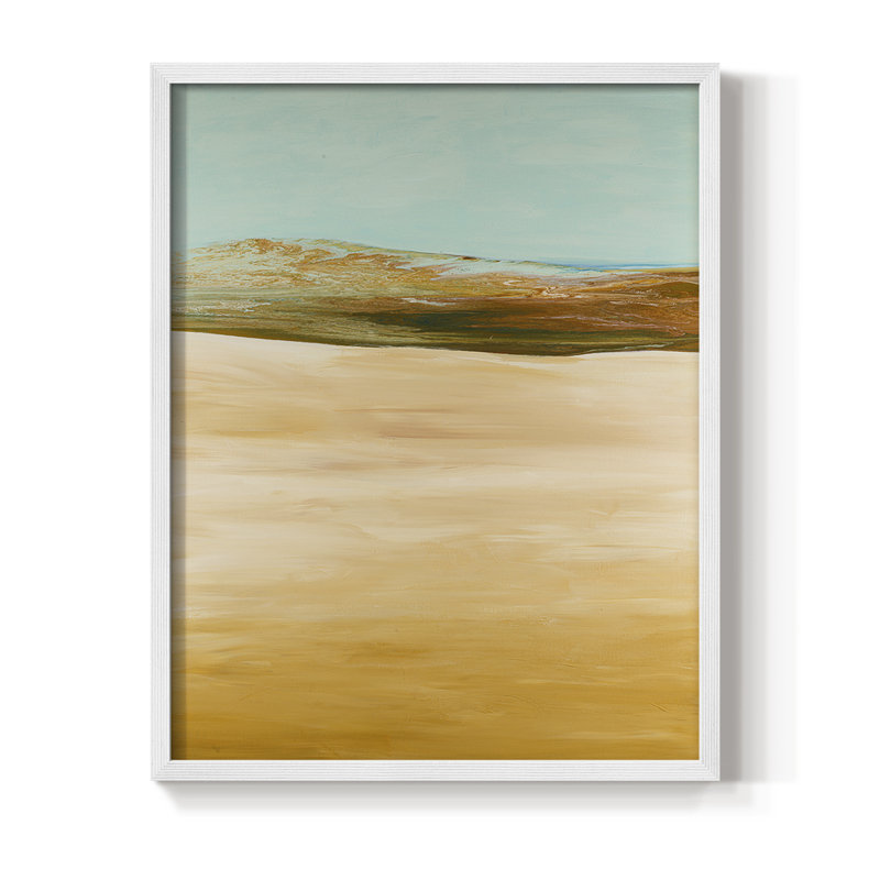 Yesterday's Today Framed Print - Solid Wood, White, 14" H x 11" W