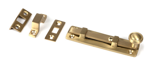 Universal Satin Brass 4" Bolt