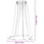 Moustiquaire pour parasol Vidaxl 220 Mesh-113219935-113219937