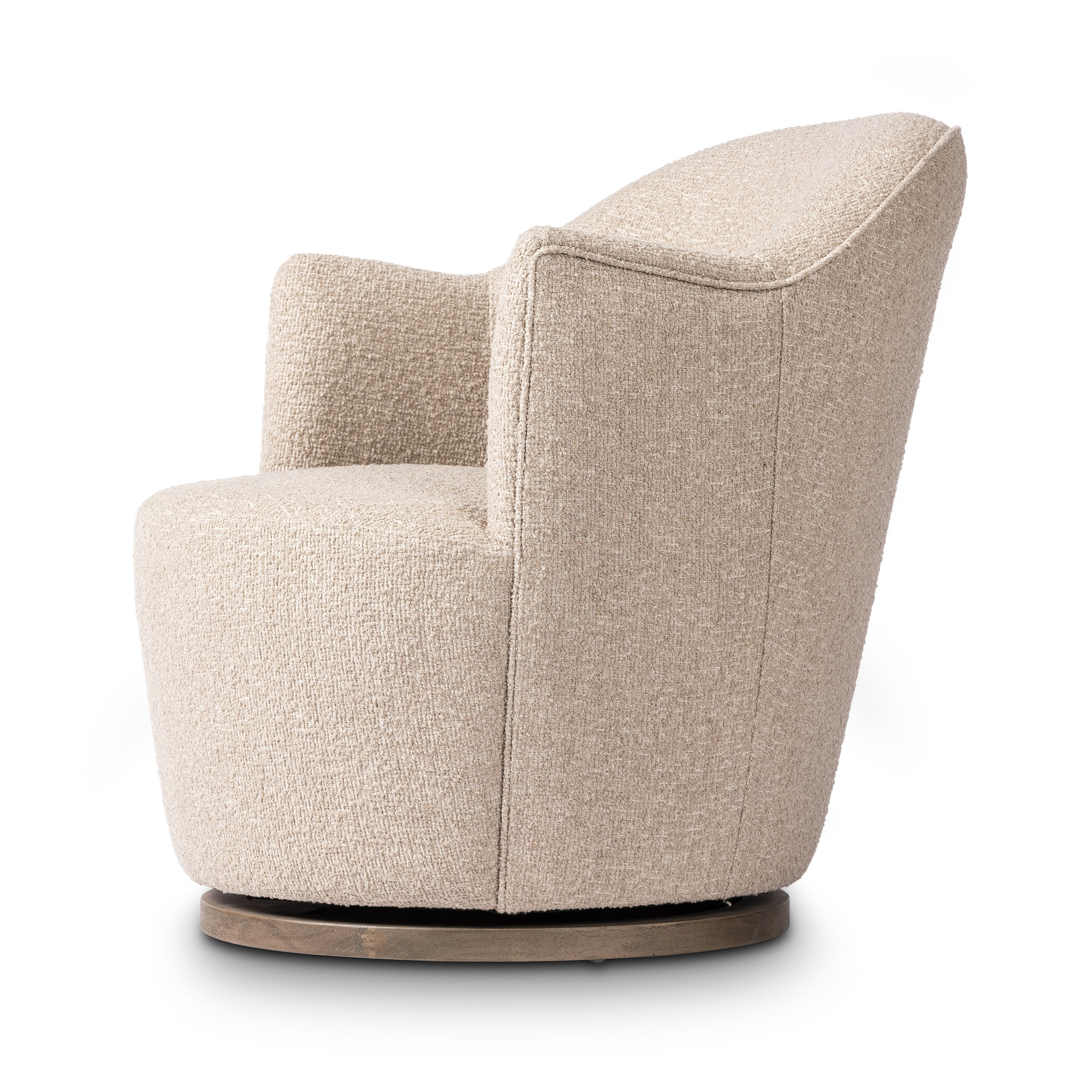 Corson 26" Wide Swivel Armchair, Mortensen Linen Textured Weave