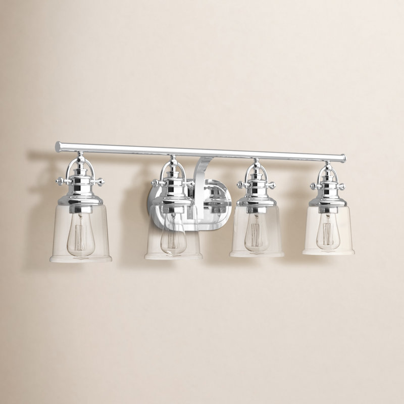 Grant 4-Light Polished Chrome Vanity Light