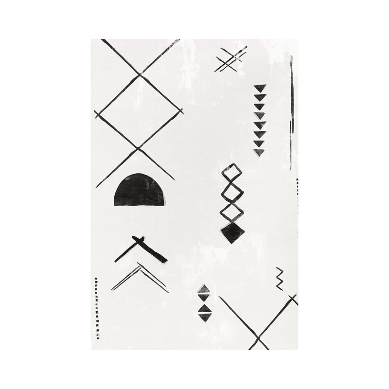 «African Motifs II» par Isabelle Z - reproduction d'art, Aucun mat, Toile tendue, H 40 po x l 26 po x P 1,5 po