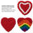 MODWOOL White Outline Heart Shaped Trivets (Set of 2)-984062717