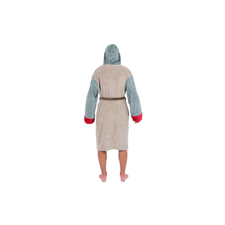 LOTUS LINEN Plush Hooded Robes - Women's Fleece Long Bathrobe with