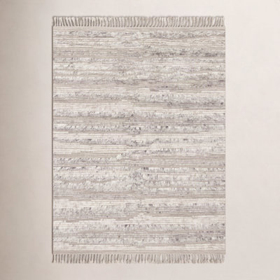 Benjamin Natural Ivory Hand-Knotted Wool Rug