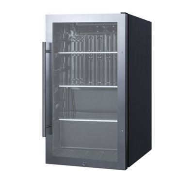 Summit Appliance 19'' W 110 Cans (12 oz.) 3.13 Cubic Feet Outdoor Rated Beverage Cooler with Reversible Door